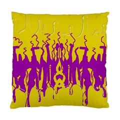 Yellow And Purple In Harmony Standard Cushion Case (one Side)