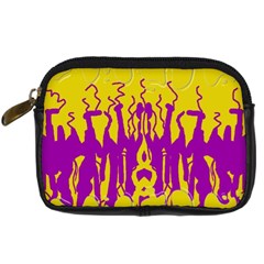 Yellow And Purple In Harmony Digital Camera Leather Case