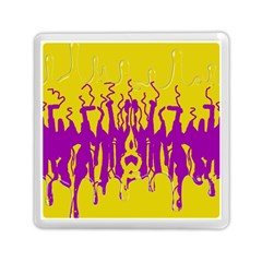 Yellow And Purple In Harmony Memory Card Reader (square)