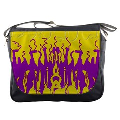 Yellow And Purple In Harmony Messenger Bag