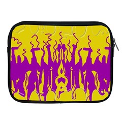 Yellow And Purple In Harmony Apple Ipad 2/3/4 Zipper Cases