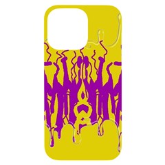 Yellow And Purple In Harmony Iphone 14 Pro Max Black Uv Print Case by pepitasart