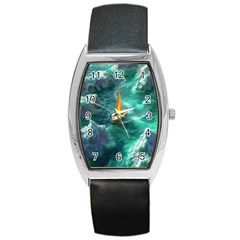 Valley Night Mountains Barrel Style Metal Watch