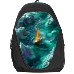 Dolphin Swimming Sea Ocean Backpack Bag