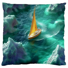 Dolphin Sea Ocean Large Cushion Case (one Side)