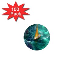 Dolphins Sea Ocean 1  Mini Magnets (100 Pack) 