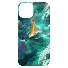 Dolphin Sea Ocean Iphone 14 Black Uv Print Case by Cemarart