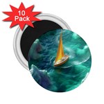 Dolphins Sea Ocean Water 2.25  Magnets (10 pack)  Front
