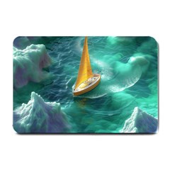 Dolphins Sea Ocean Water Small Doormat by Cemarart