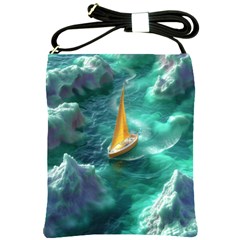 Seascape Boat Sailing Shoulder Sling Bag