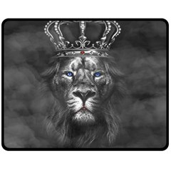 Lion King Of The Jungle Nature Fleece Blanket (medium)