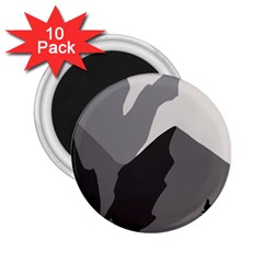 Mountain Wolf Tree Nature Moon 2 25  Magnets (10 Pack) 