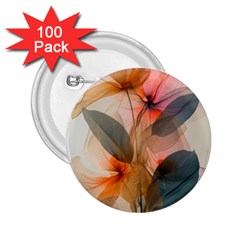 Double Exposure Flower 2 25  Buttons (100 Pack) 