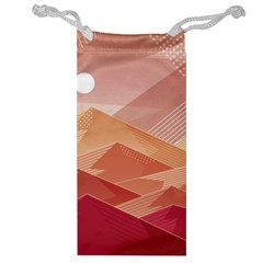 Mountains Sunset Landscape Nature Jewelry Bag