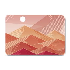 Mountains Sunset Landscape Nature Small Doormat by Cemarart