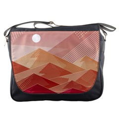 Mountains Sunset Landscape Nature Messenger Bag