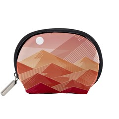 Mountains Sunset Landscape Nature Accessory Pouch (small)