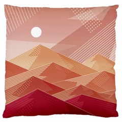 Mountains Sunset Landscape Nature Standard Premium Plush Fleece Cushion Case (two Sides)