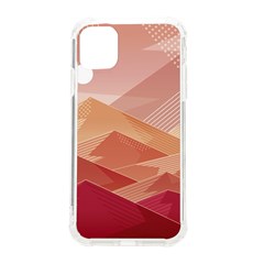 Mountains Sunset Landscape Nature Iphone 11 Tpu Uv Print Case by Cemarart