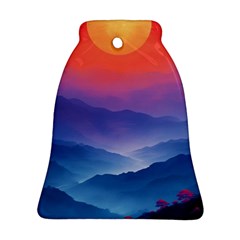 Valley Night Mountains Ornament (bell)