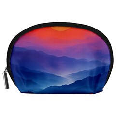 Valley Night Mountains Accessory Pouch (large) by Cemarart