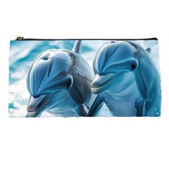 Dolphin Swimming Sea Ocean Pencil Case