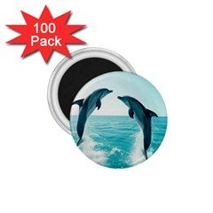 Dolphin Sea Ocean 1 75  Magnets (100 Pack) 