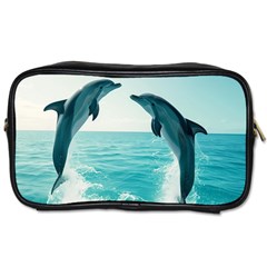 Dolphin Sea Ocean Toiletries Bag (one Side)