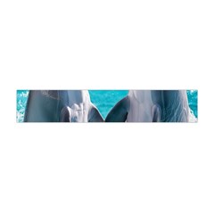 Dolphins Sea Ocean Premium Plush Fleece Scarf (mini)