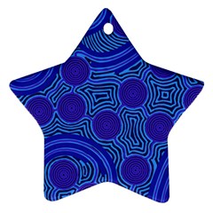 Authentic Aboriginal Art - Rivers Around Us Ornament (Star)