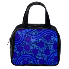 Authentic Aboriginal Art - Rivers Around Us Classic Handbag (One Side)