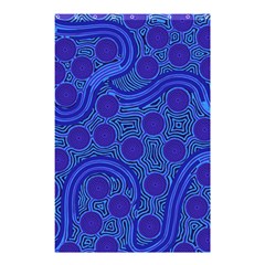 Authentic Aboriginal Art - Rivers Around Us Shower Curtain 48  x 72  (Small) 