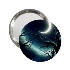 Moon Moonlit Forest Fantasy Midnight 2 25  Handbag Mirrors by Cemarart