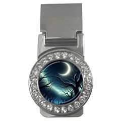 Moon Moonlit Forest Fantasy Midnight Money Clips (cz) 