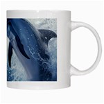 Dolphins Sea Ocean Water White Mug Right