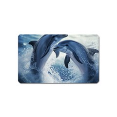 Dolphins Sea Ocean Water Magnet (name Card)