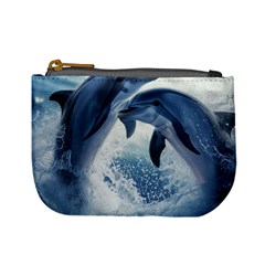 Dolphins Sea Ocean Water Mini Coin Purse