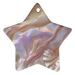 Silk Waves Abstract Star Ornament (two Sides)