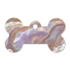 Silk Waves Abstract Dog Tag Bone (two Sides)