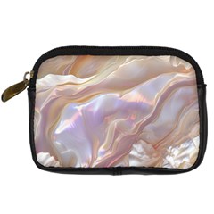Silk Waves Abstract Digital Camera Leather Case