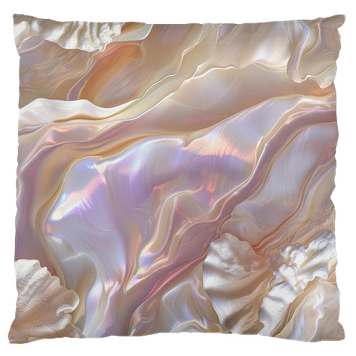 Silk Waves Abstract Large Cushion Case (One Side)
