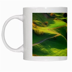 Countryside Landscape Nature White Mug