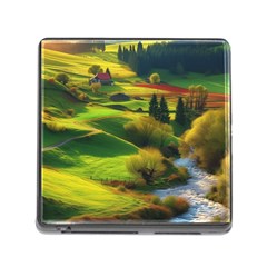 Countryside Landscape Nature Memory Card Reader (square 5 Slot)