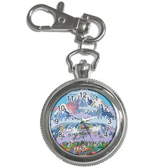 Art Psychedelic Mountain Key Chain Watches