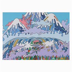 Art Psychedelic Mountain Large Glasses Cloth (2 Sides)