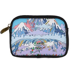 Art Psychedelic Mountain Digital Camera Leather Case