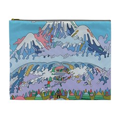 Art Psychedelic Mountain Cosmetic Bag (xl)