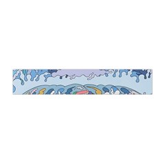 Art Psychedelic Mountain Premium Plush Fleece Scarf (mini)