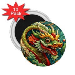 Chinese New Year ¨c Year Of The Dragon 2 25  Magnets (10 Pack) 