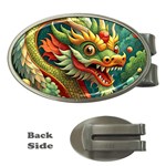 Chinese New Year – Year of the Dragon Money Clips (Oval)  Front